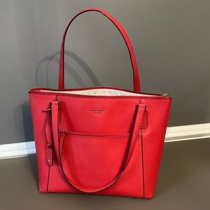 Large leather Kate Spade Red Tote